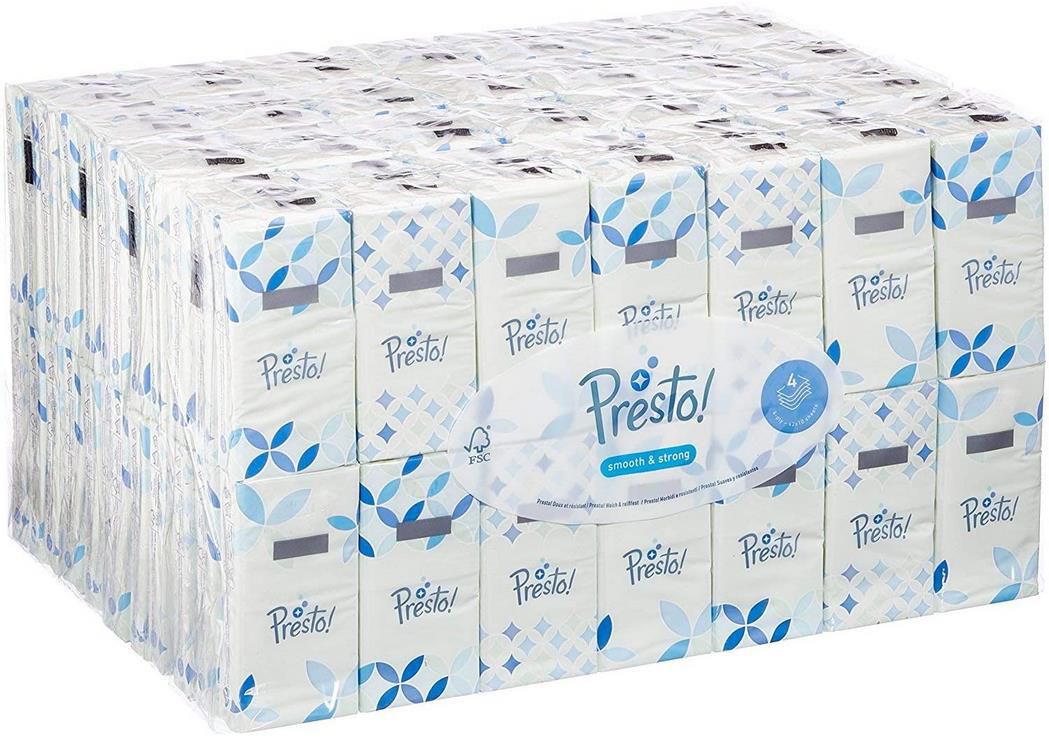 168er Pack Presto! 4 lagige Papiertaschentücher ab 12,77€ (statt 16€)