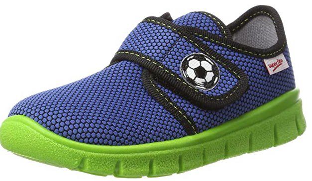 Superfit Jungen Bobby Hausschuh in Blau/Grün für 14,32€ (statt 28€)   Prime