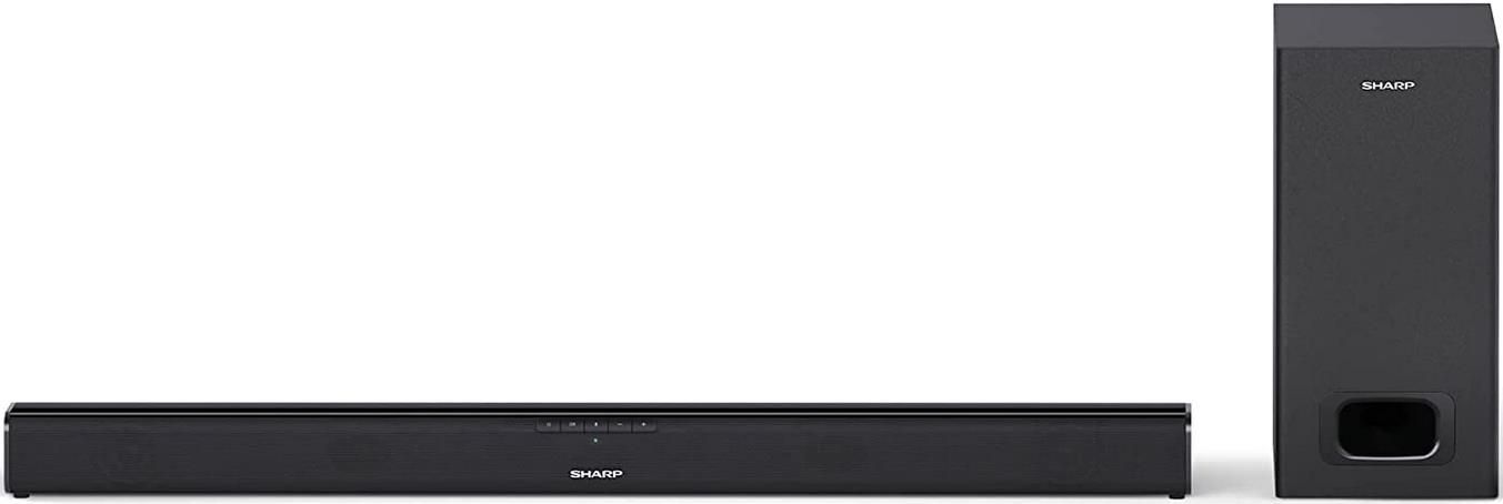 Sharp HT SBW110 2.1 Slim Soundbar mit externem Subwoofer für 64,17€ (statt 90€)