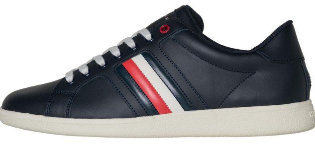 Tommy Hilfiger Sneaker Low Core Corporate Stripes in Blau für 40€ (statt 56€)