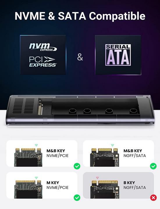 UGREEN M.2 NVME SSD Gehäuse aus Aluminium für 28,49€ (statt 38€)