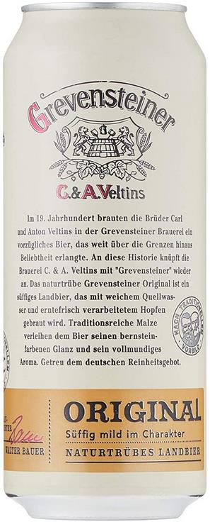 24er Grevensteiner Original Landbier Naturtrüb, 0.5l ab 18,99€ (statt 26€)