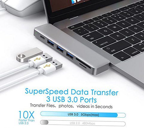 Cappuon 7in1 Multiport Hub mit 100W PD für Macbook Pro/Air für 12,99€ (statt 20€)   Prime