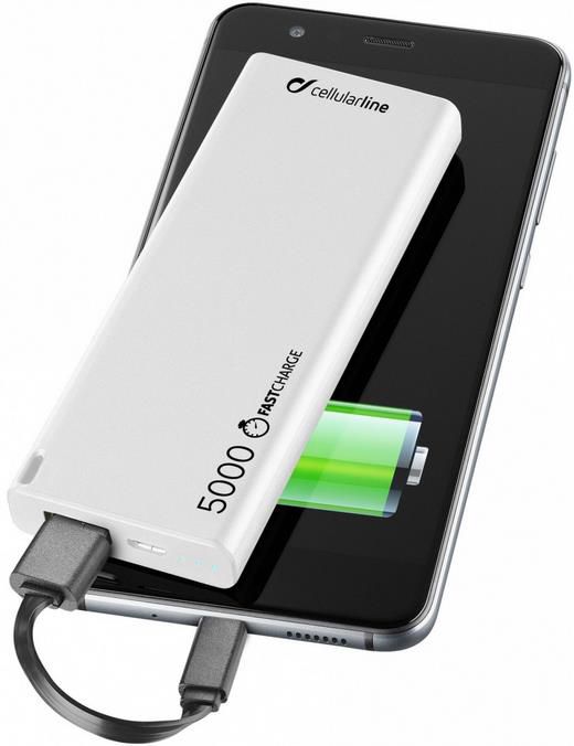 CellularLine FreePower Slim 5.000 mAh   Ultra flache Powerbank für 12,98€ (statt 25€)