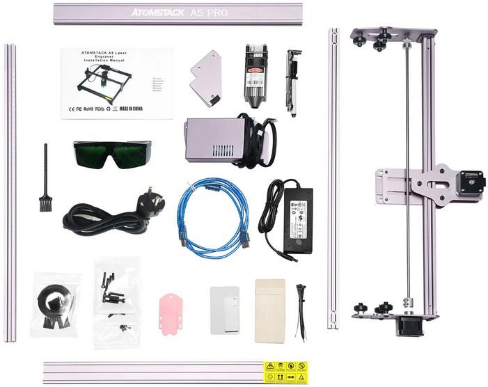 ATOMSTACK A5 Pro 40W Lasergravierer mit 410x400mm Gravurbereich für 249,71€ (statt 330€)