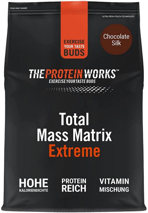 The Protein Works   Total Mass Gainer Extreme Proteinpulver   Chocolate Silk 2.12kg für 18,05€ (statt 30€)   Prime Sparabo