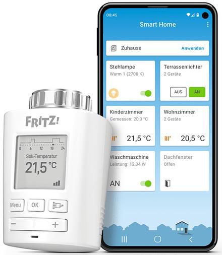 4er Pack AVM FRITZ!DECT 301 Heizkörperthermostat + 20€ Coupon für 189€ (statt 215€)