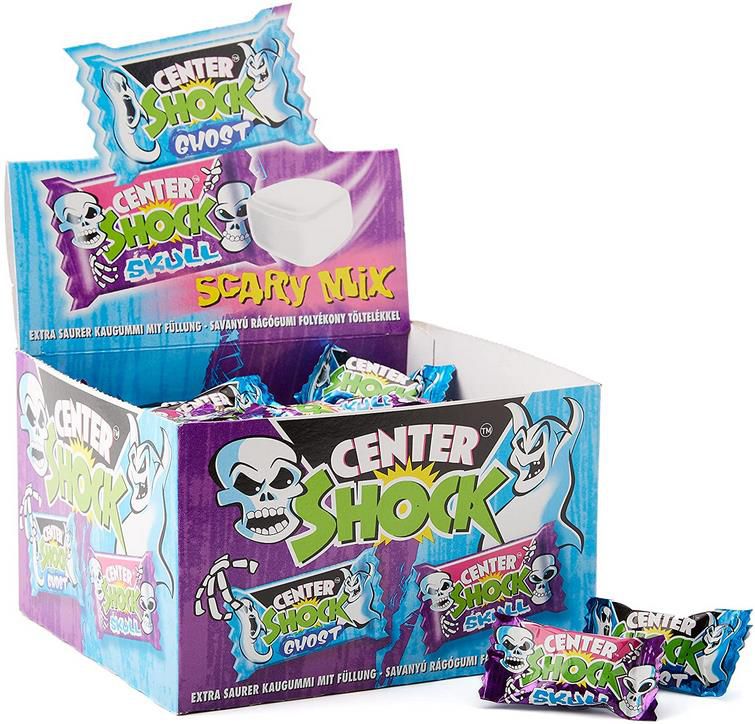 Center Shock Scary Mix   Box mit 100 Kaugummis   Zufallsgeschmack ab 3,24€ (statt 7€)   Prime