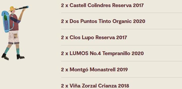 Vinos: Topseller Paket   12 Flaschen Rotwein für 60,89€ (statt 71€)