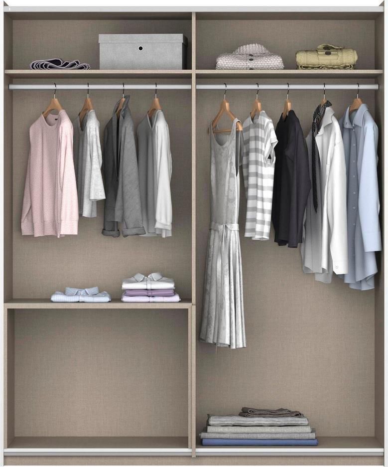 Rauch Blue Sevilla Schwebetürenschrank mit Spiegel und Griffleisten für 319,99€ (statt 430€)