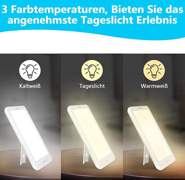Domumlux UV freie Tageslichtlampe mit 10.000 Lux und 3 Farbtemperaturen für 19,99€ (statt 40€)