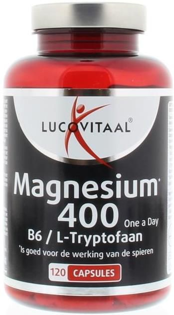 3x Lucovitaal Magnesiumkapseln mit Vitamin B6 und L Tryptophan 400 mg   360 Kapseln für 30,90€ (statt 41€)