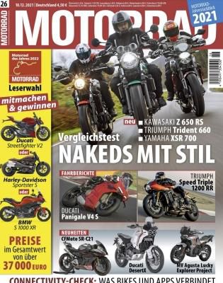 6 Ausgaben MOTORRAD für 29,70€ + 20€ Scheck