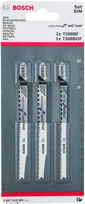 Bosch Professional ExtraClean Stichsägenblätter Set 3tlg. für 6,68€ (statt 11€)   Prime