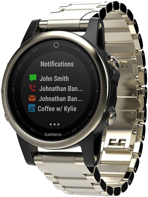 Garmin fenix 5s Saphir Smartwatch (010 01685 15) Champagne Metall für 399,20€ (statt 499€)