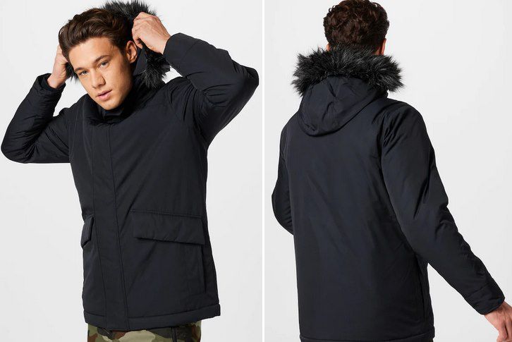 Hollister Everyday Parka in Schwarz für 59,94€ (statt 91€)   M, L & XL