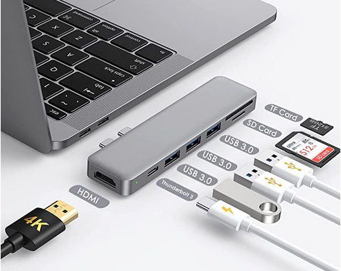 Cappuon 7in1 Multiport Hub mit 100W PD für Macbook Pro/Air für 12,99€ (statt 20€)   Prime