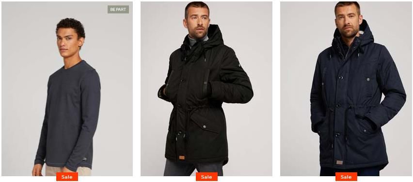 🔥 Tom Tailor Wintersale: 3 Artikel aus dem Sale kaufen und nur 2 bezahlen