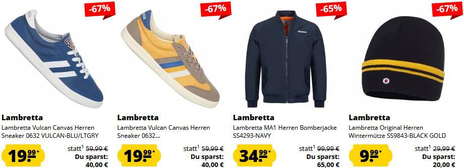 SportSpar: Lambretta Mega Sale ab 7,99€   z.B. Lambretta Herren Retro Premium Langarmhemd für 22,94€ (statt 39€)