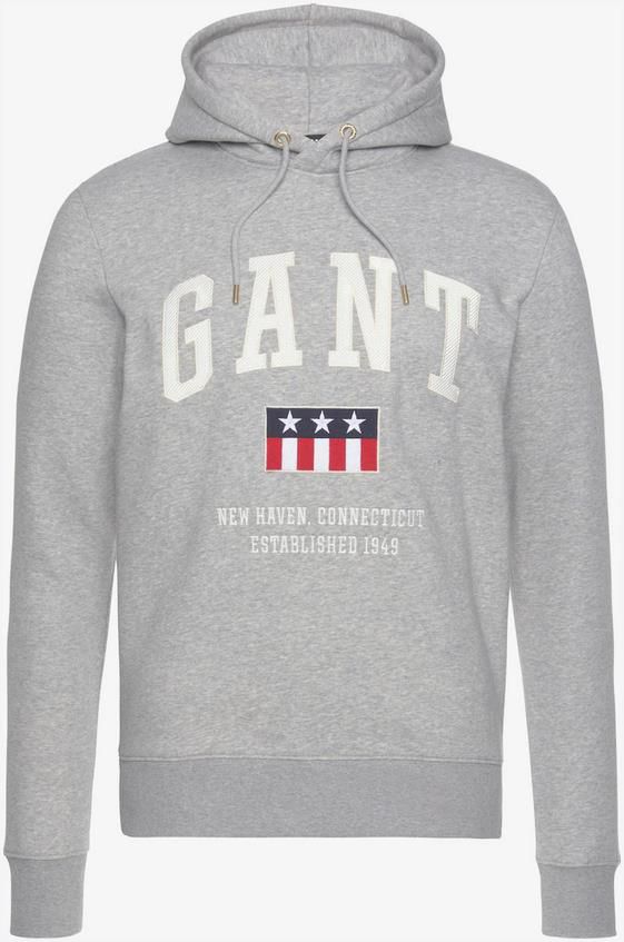 GANT Herrensweatshirt in Hellgrau für 81,59€ (statt 100€)   Gr.: S bis 4XL!