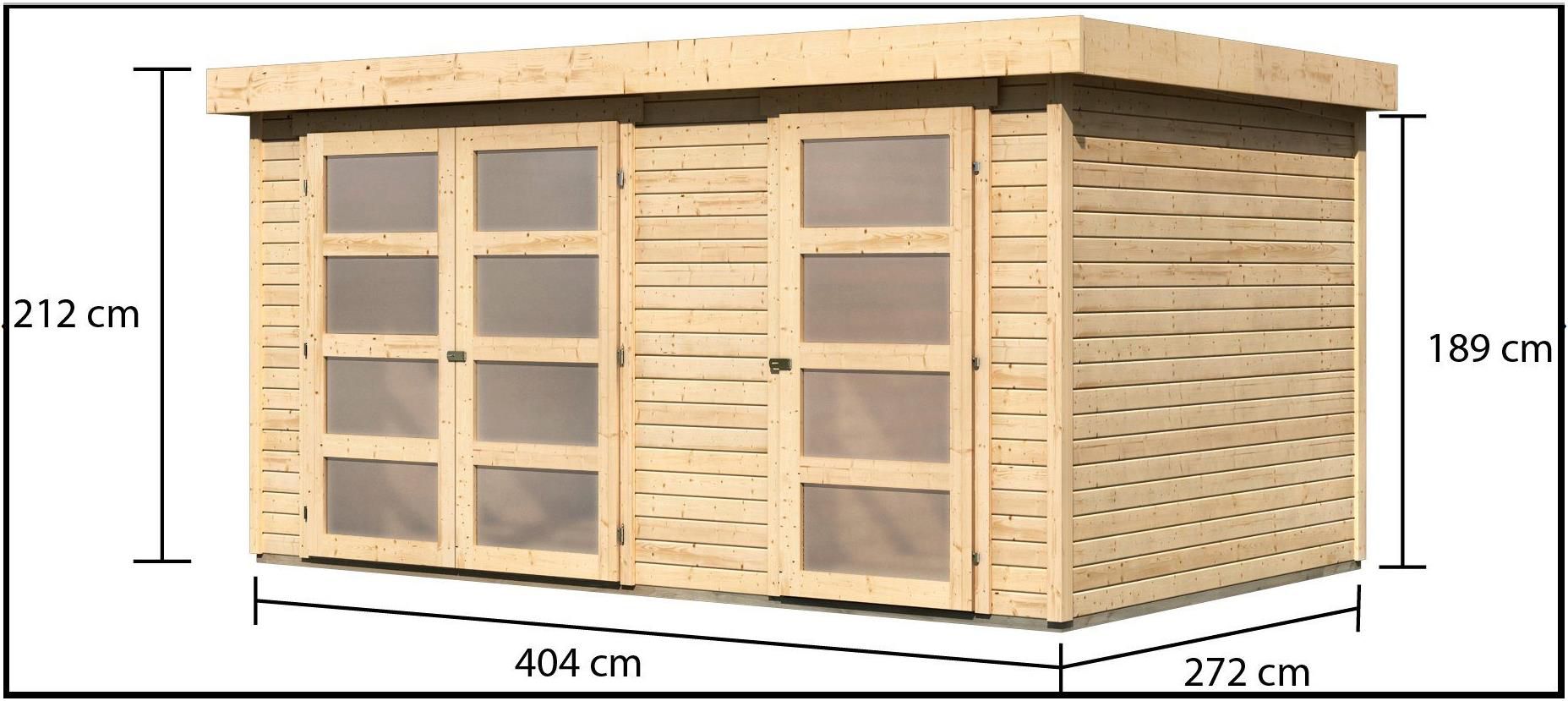 Karibu Mühlentrup 2 Gartenhaus 430x308 cm aus Fichtenholz für 1.629,94€ (statt 1.879€)