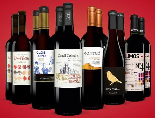 Vinos: Topseller Paket   12 Flaschen Rotwein für 60,89€ (statt 71€)