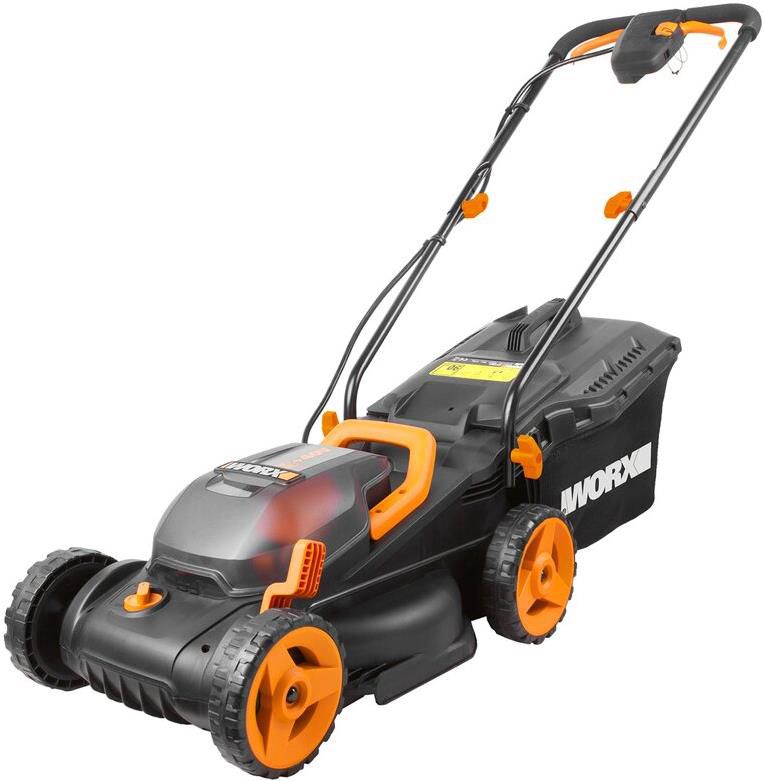 Worx WG779E.1 Akku Rasenmäher 40V mit 30 Liter Fangkorb inkl. 2x 20 V Akkus für 219,99€ (statt 363€)