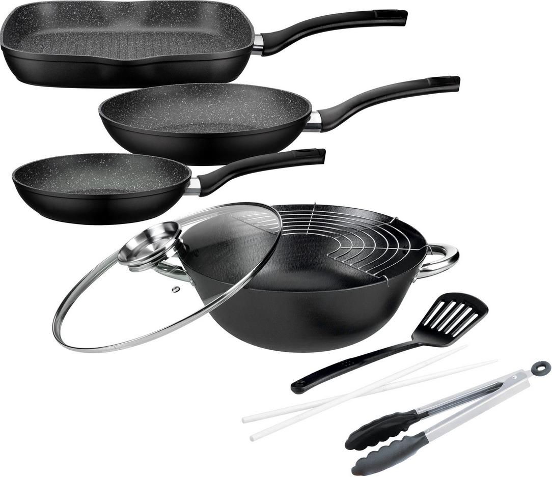 GSW Gourmet Granit Topf Set aus Gusseisen 6 tlg. für 88,69€ (statt 101€)