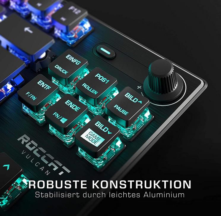 Roccat Vulcan TKL   Kompakte Mechanische RGB Gaming Tastatur für 79,99€ (statt 88€)