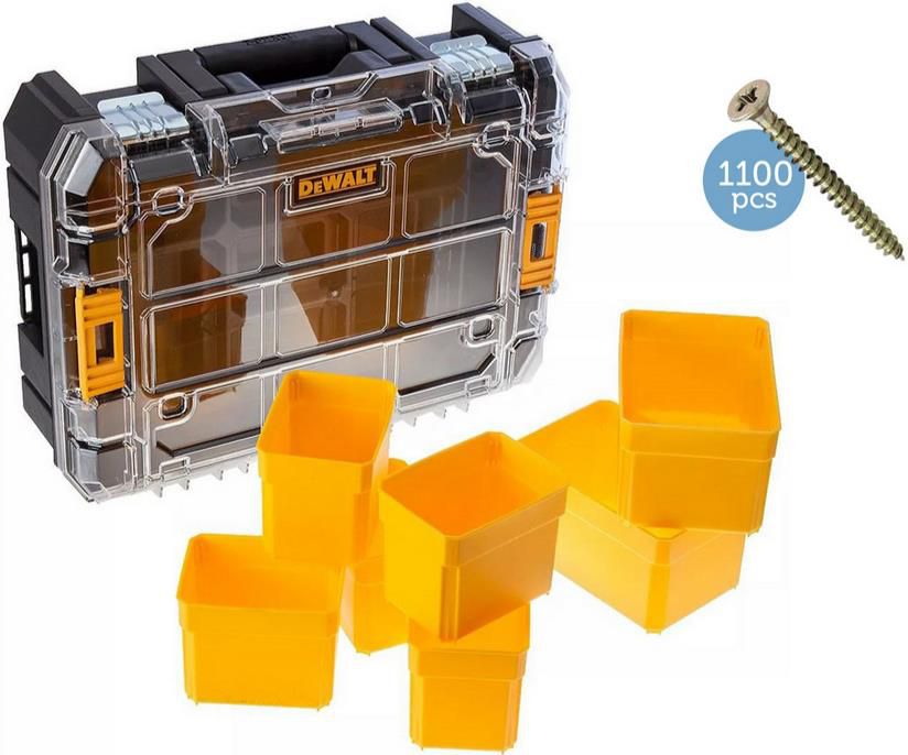 DeWalt TSTAK V Box mit Holzschrauben 1.100 teilig für 45,90€ (statt 56€)