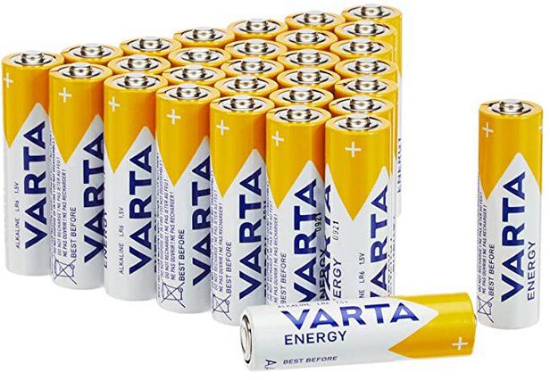 30er Pack: VARTA Energy AA Mignon LR6 Batterien ab 7€ (statt 10€)   Prime Sparabo