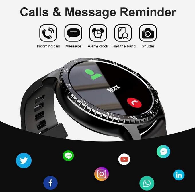 Tinwoo Smartwatch mit HD Touchscreen und QI Wireless Charging für 25,83€ (statt 63€)