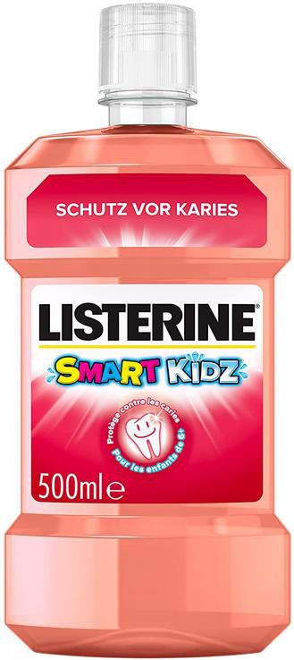 4x Listerine Smart Kidz   Mundwasser für Kinder ohne Alkohol 500ml für 14,87€ (statt 20€)   Prime