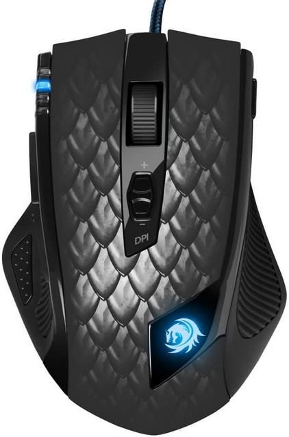 Sharkoon Drakonia Black Gaming Maus mit 8.200 dpi und 11 Tasten für 19,99€ (statt 28€)   Prime