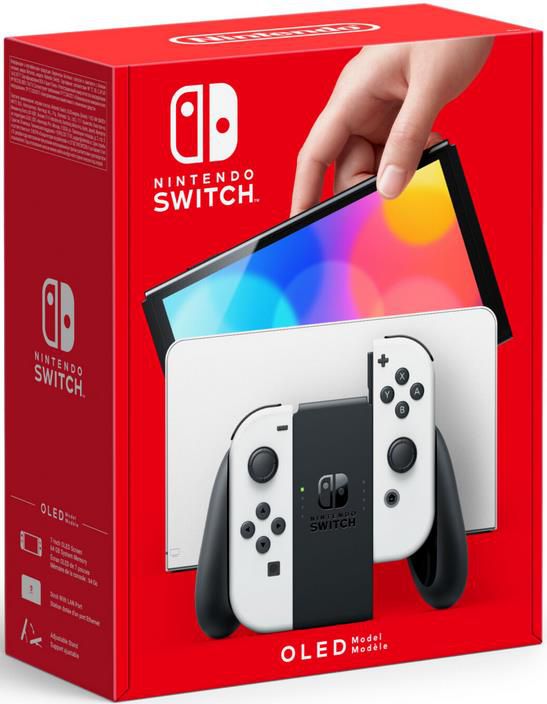 Nintendo Switch OLED Weiß + 1 von 5 Spielen für 379€ (statt 440€)