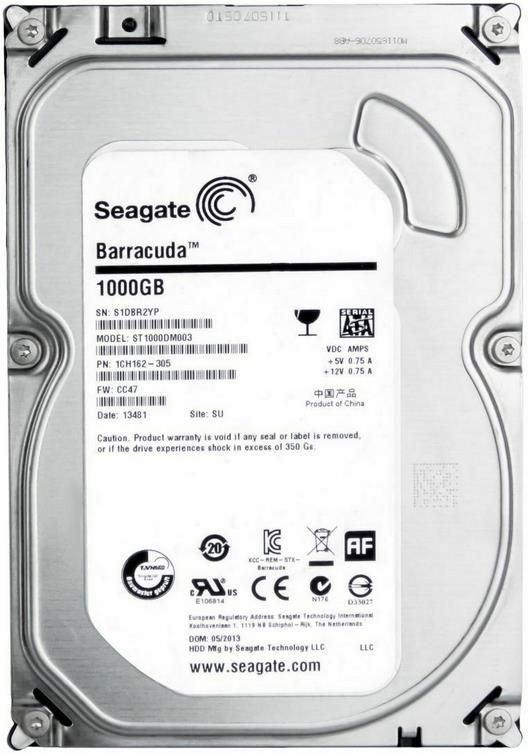 Seagate Barracuda 3,5 Zoll SATA Festplatte 1TB für 29,99€ (statt 52€)