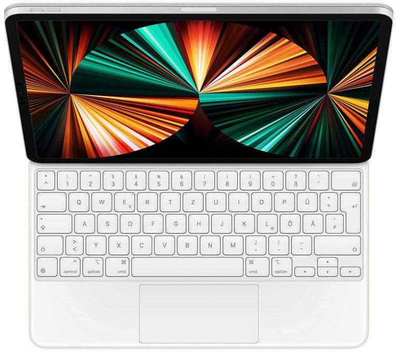 Apple Magic Keyboard für iPad Pro 12.9 (5. Generation) in Weiß für 313,50€ (statt 371€)