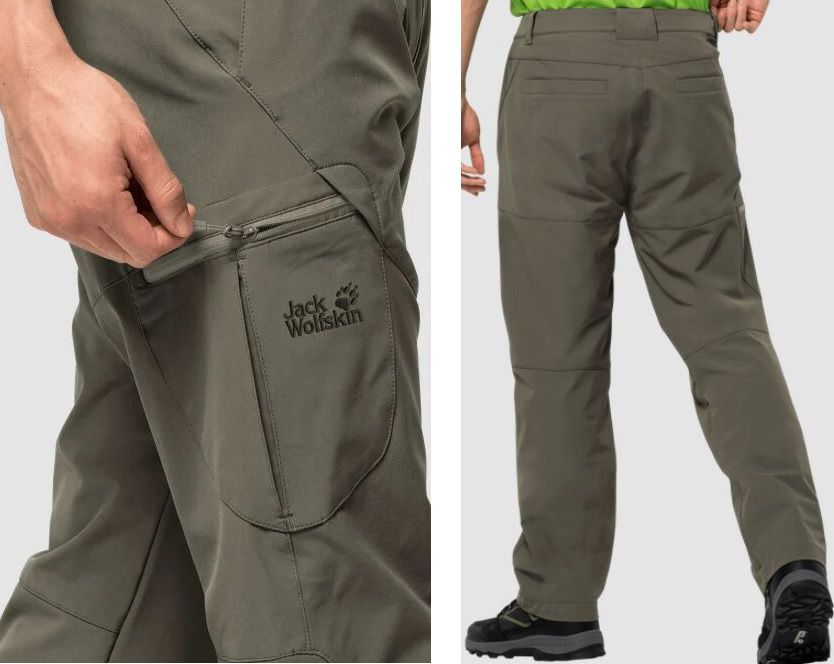 Jack Wolfskin Wander Softshell Hose CHILLY TRACK XT PANTS MEN in Olive oder Orion Blau ab 49,95€ (statt 79€)   Restgrößen