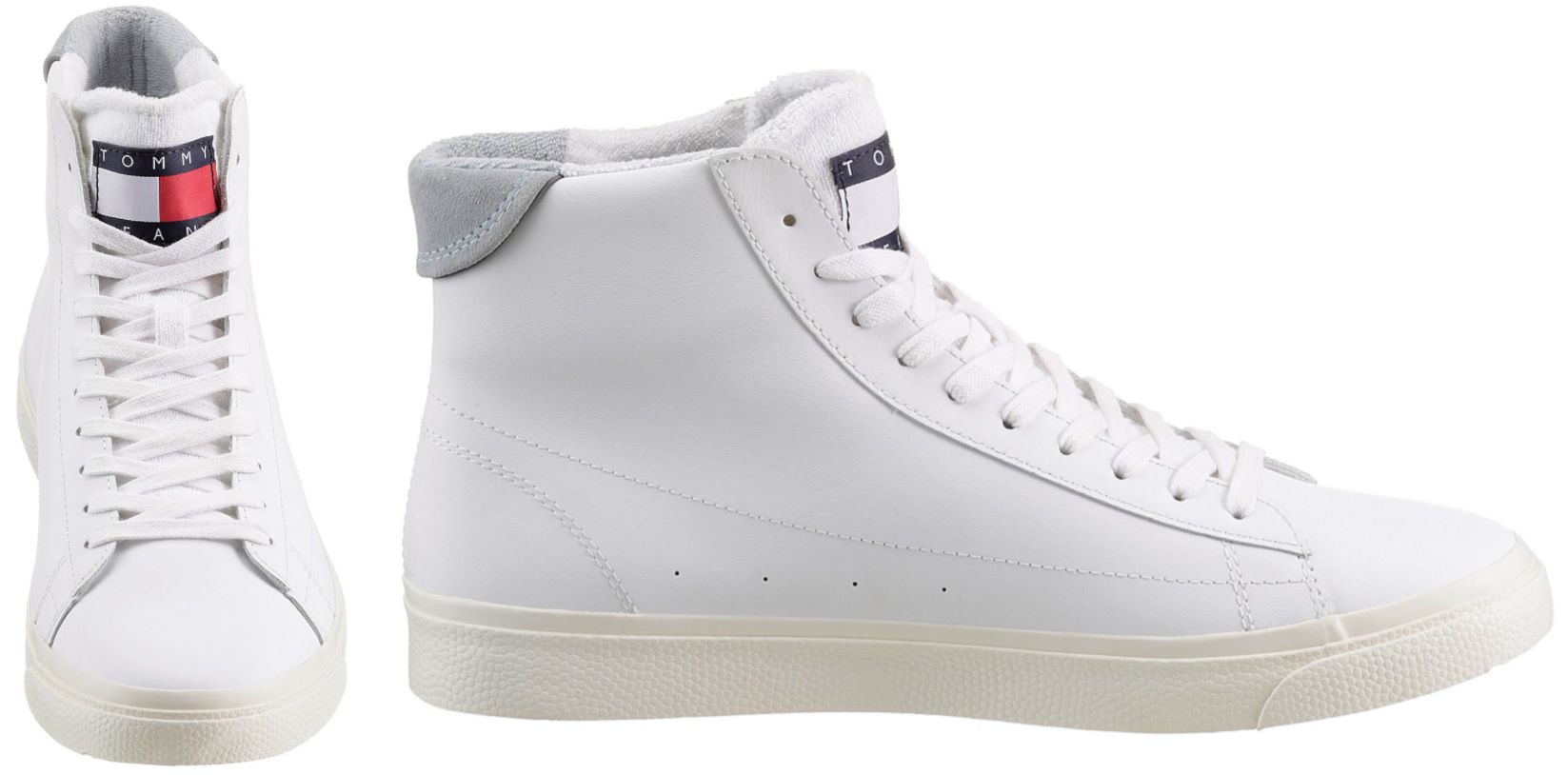 Tommy Jeans Sneaker LEATHER MID CUT VULC in Weiß ab 87,92€ (statt 109€)