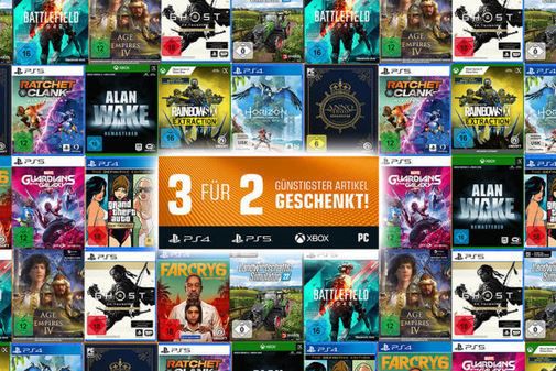 Saturn Technik Geschenk: z.B. 3 Games kaufen nur 2 zahlen   viele Top Angebote