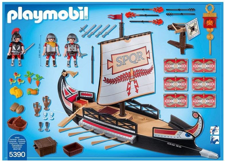 Playmobil History 5390 römische Galeere mit funktionstüchtigen Geschossen für 31,99€ (statt 43€)