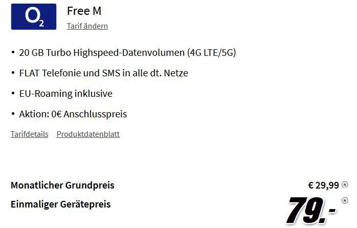 Apple iPhone 12 mit 64GB in Product Red für 79€ + o2 Allnet Flat mit 20GB für 29,99€ mtl.