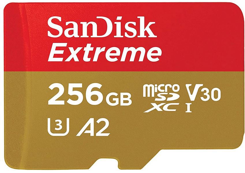 SanDisk Extreme A2 microSDXC Karte 256GB 190 MBit/s für 23,99€ (statt 30€)