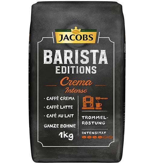 Jacobs Barista Editions Crema Intense 1 kg Kaffeebohnen ab 9,89€ (statt 12€)   Prime Sparabo