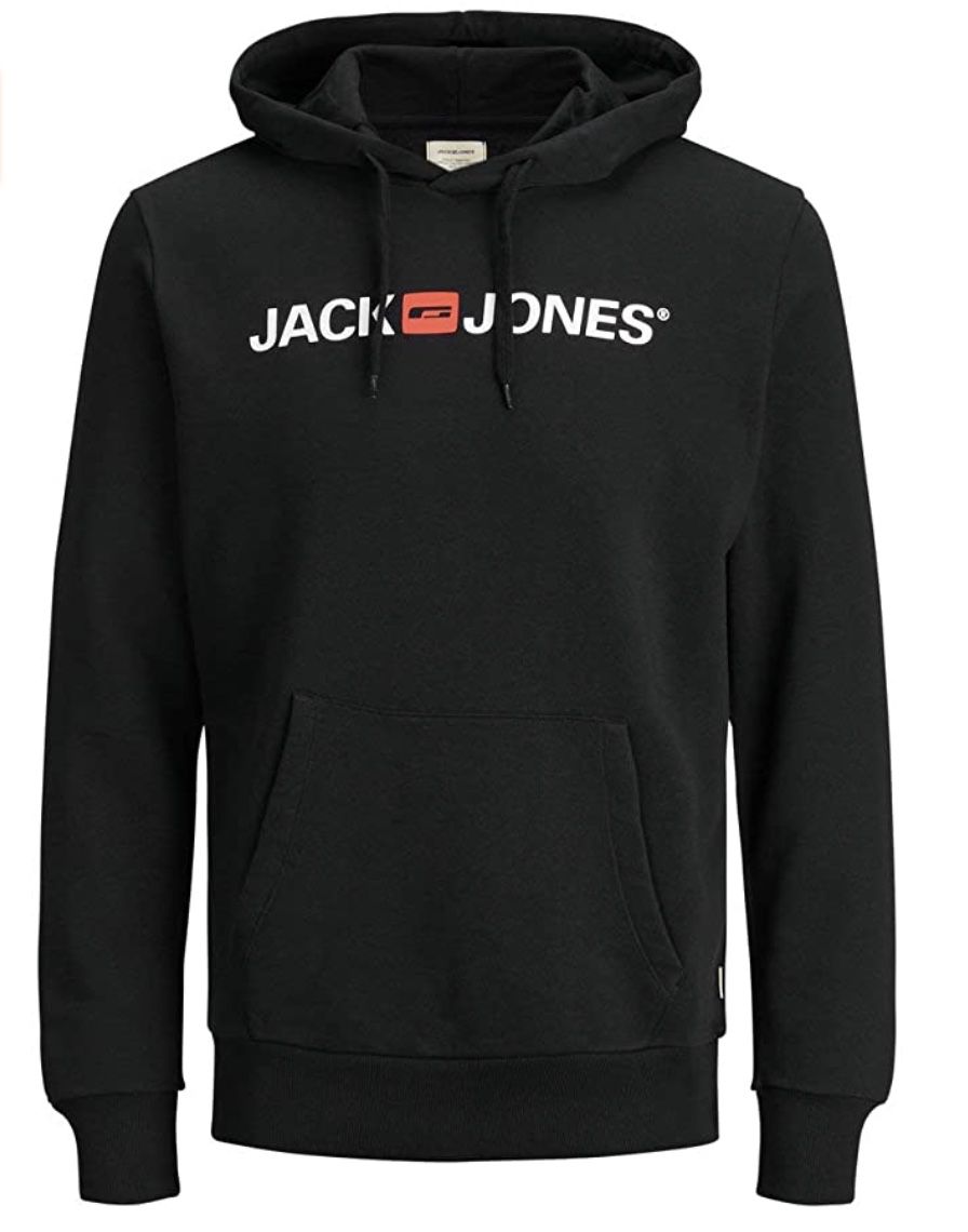 JACK & JONES Hoodie Jjecorp in Grau und Schwarz für je 15,99€ (statt 23€)