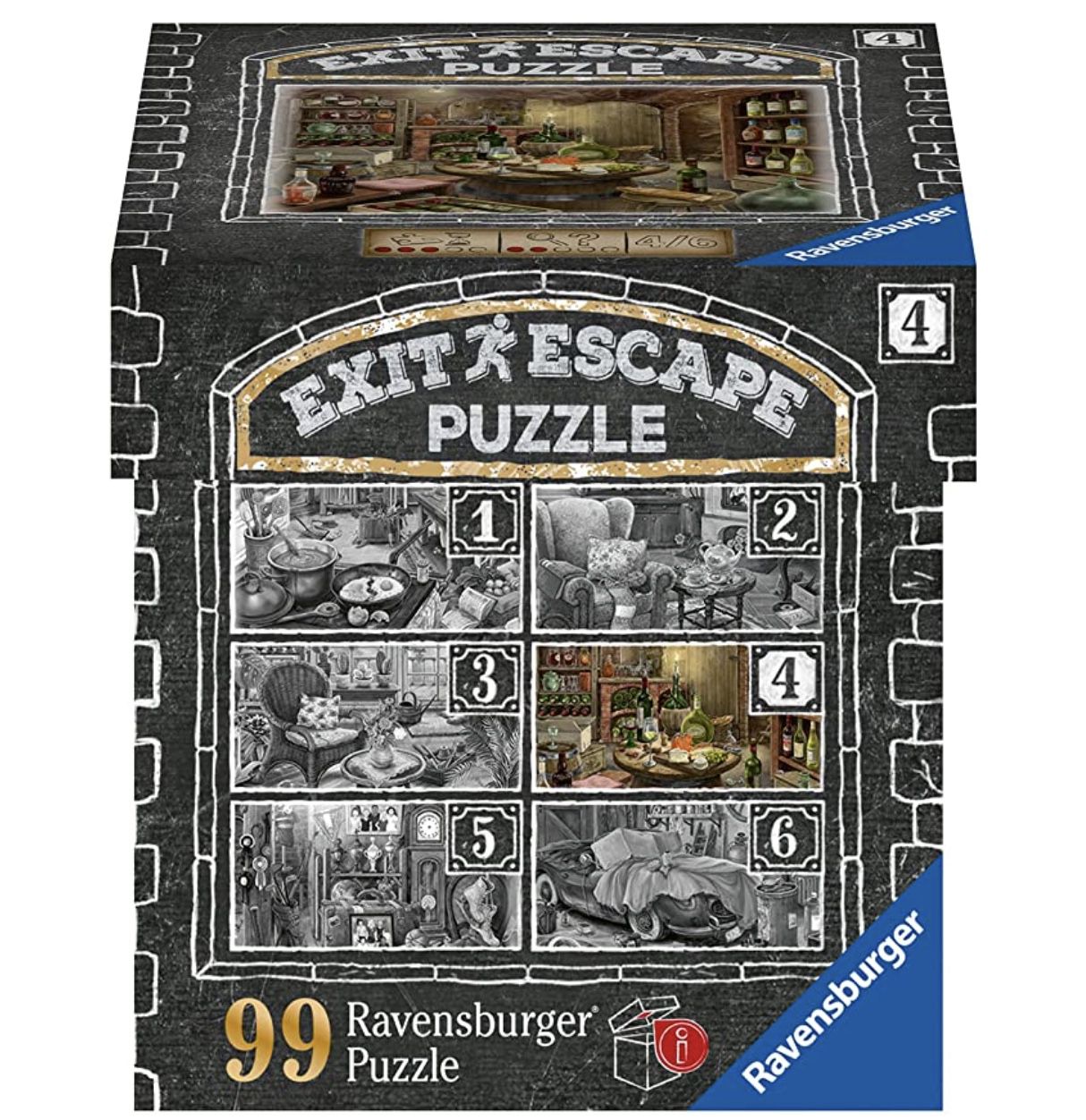 Ravensburger EXIT Puzzle 16880 Im Gutshaus Weinkeller mir 99 Teilen für 3,80€ (statt 9€)   Prime