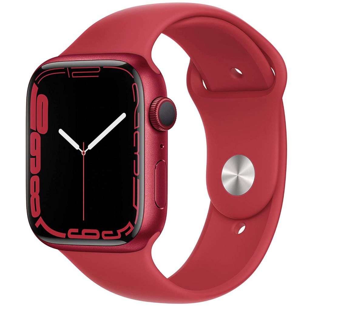 Apple Watch Series 7 GPS 45mm Aluminiumgehäuse in Product (RED) für 329,99€ (statt 390€)