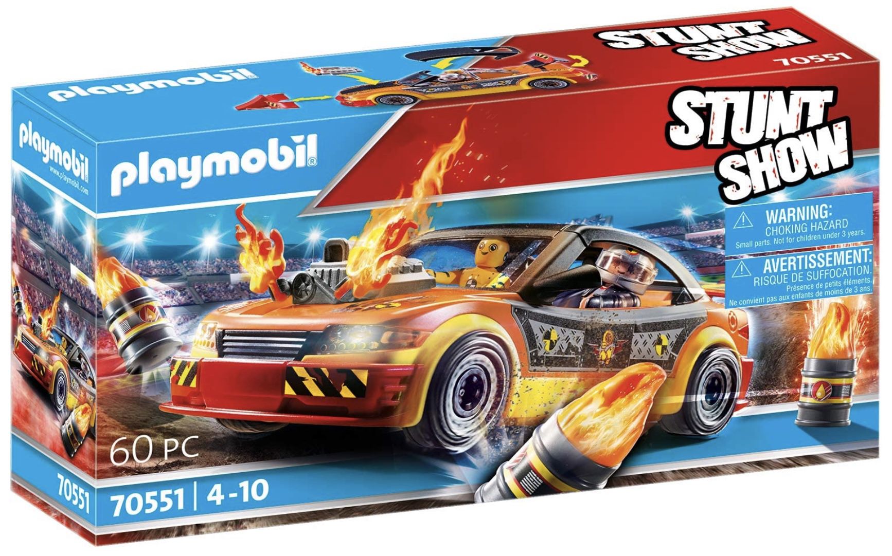 PLAYMOBIL Stuntshow 70551 Crashcar für 12,53€ (statt 19€)