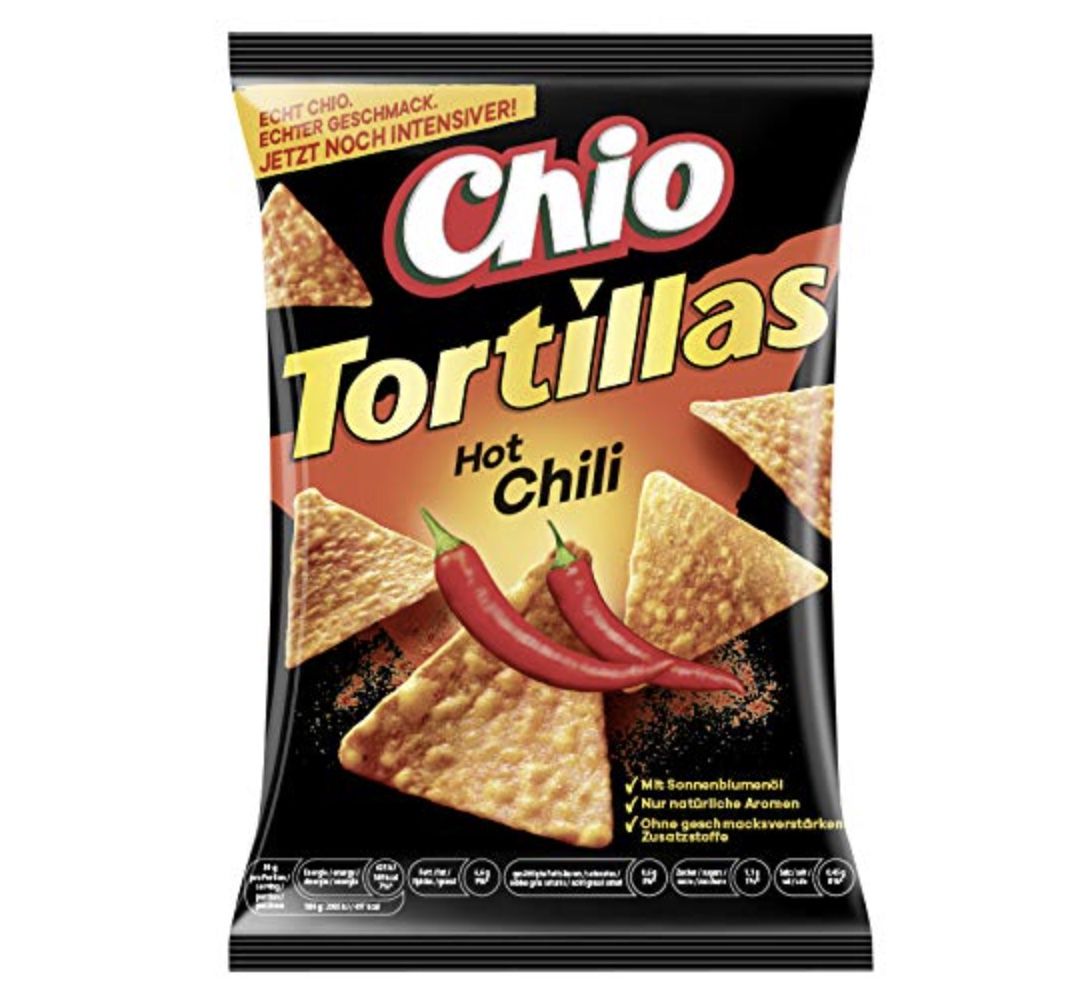 10x Chio Tortilla Chips Hot Chili ab 8,91€ (statt 16€)   Prime Sparabo
