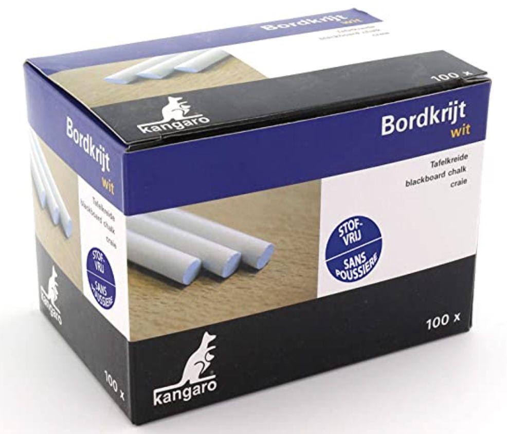 100er Pack Tafelkreide Kangaro Weiß für 0,89€   Prime